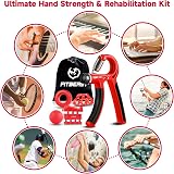 FitBeast Grip Strengthener Five Pack Adjustable Resistance Level Hand Grips view 5