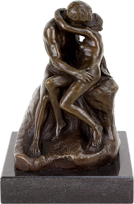 Kleinformatige Bronzeskulptur Der Kuss Signiert Auguste Rodin 100 Bronze Moderne Kunst Kaufen Auguste Rodin Skulpturen Wohndeko Amazon De Kuche Haushalt