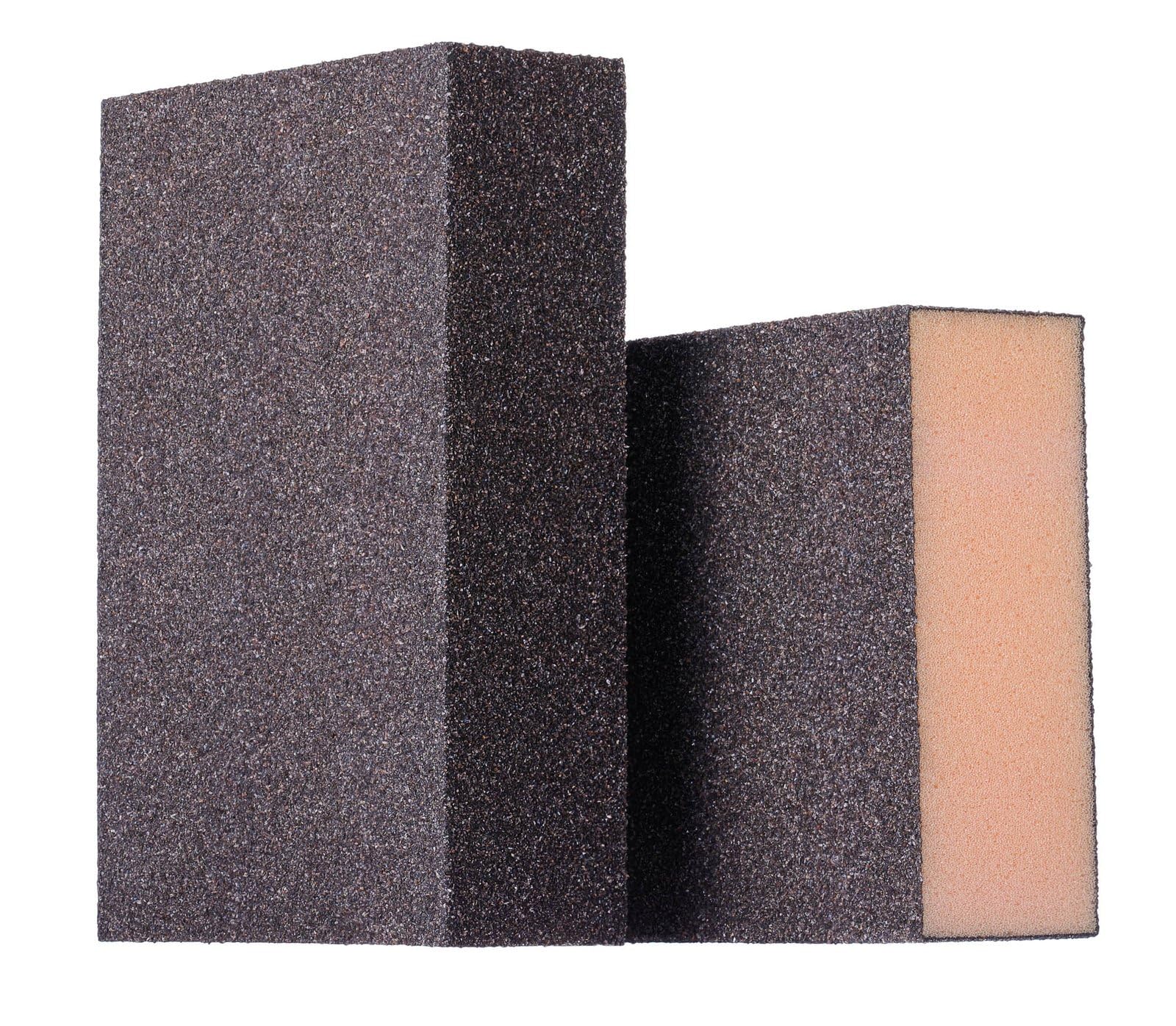 YoiYee Flexible Medium Coarse Grit Sanding Sponges (60 Grit) - 2 Pack, Wet and Dry Sanding Foam Pads for Wood, Metal, Plaster, Car, and Crafts — image 1