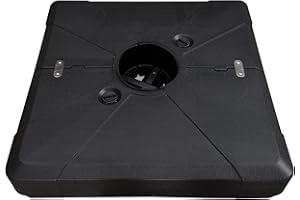 PURPLE LEAF DY1130 Offset Patio Umbrella Base Sand/Water Filled Square, 36.6'' X 36.6''