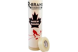 R-Brand 174811 Clear Hockey Shin Tape, 12-Pack, 24-Millimeter x 25-Meter
