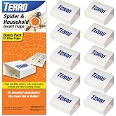 TERRO Spider &amp; Insect Trap, 10-Pack Sticky Glue Traps | Kills Roaches, Spiders, Ants, Cockroaches, Crickets, Indoor Bug Catcher Pest Control Traps, 4.25 in x 10 in, T3206-10