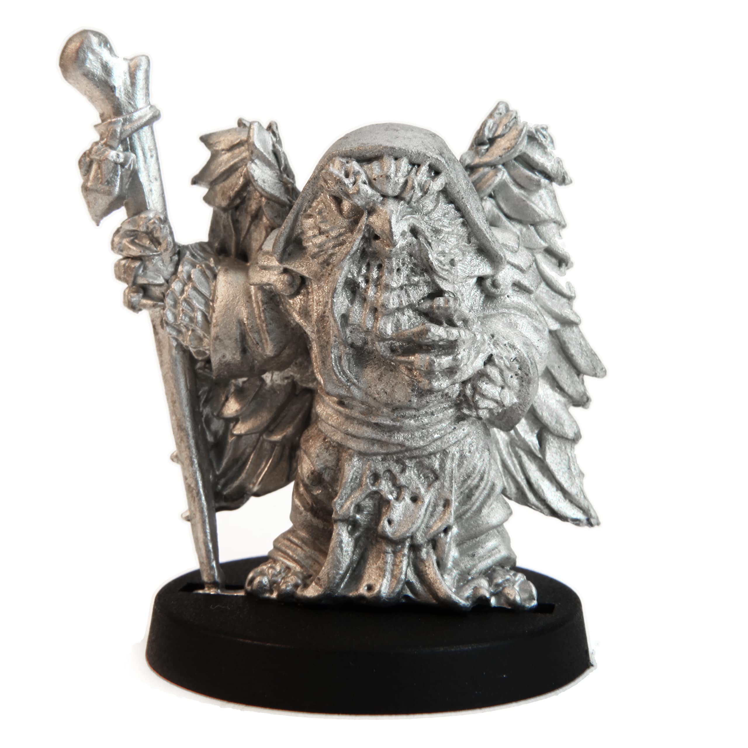 Stonehaven Male Owlfolk Wizard Miniature Figure (for 28mm Scale Table Top War Games) - Made in US