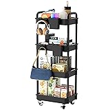 Utility Rolling Cart,Storage Cart with Lockable