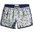 maamgic Mens Boys Short 80s 90s Vintage Swim Trunks with Mesh Lining Quick Dry Swim Suits Board Shorts