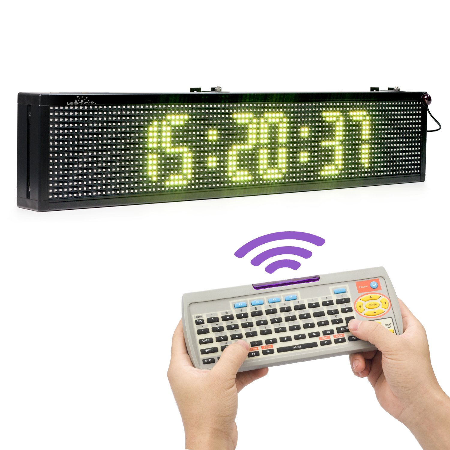 Green Light Innovations LED Message Board With Markers – 27x23 Inch Billboard Sign