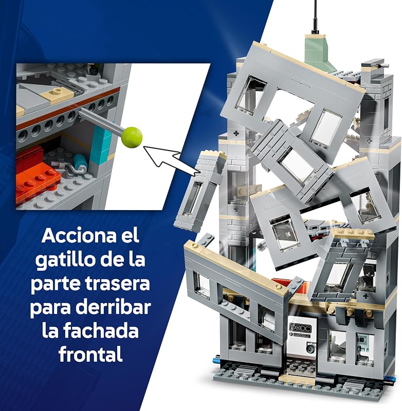 | Marvel Spider-Man vs. Hulk: Choque Épico - Juguete Interactivo con Oficina de 4 Plantas, Figura de Acción de Superhéroe, 5 Minifiguras Inc. Escorpión - Regalo para Niños de 8+ Años - 76350