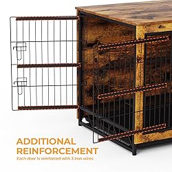 TLSUNNY Dog Crate Furniture, 44.1" Wooden Dog