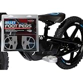 Hardline Products USA Billet Foot Pegs for Stacyc 12e &amp; 16e, Husqvarna &amp; KTM Electric Balance Bikes &ndash; CNC Aluminum Wide Footrests for Superior Traction &amp; Control &ndash; SFP-1
