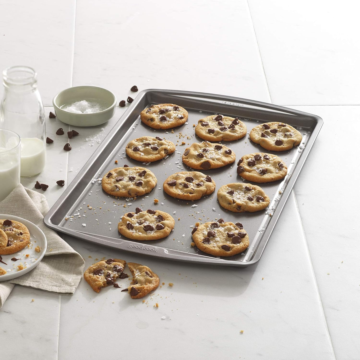 Good Cook Cookie Baking Sheet, 15 x 10 Inch, Gray: Baking Sheets: Kitchen & Dining