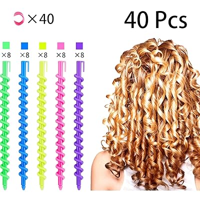 Rod Set Best Curling Rods For Long Hair 40-Piece Spiral Hair Perm