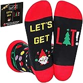 IRISGOD Funny Christmas Socks for Men & Women - Novelty Xmas Gifts - Cool Stocking Stuffers