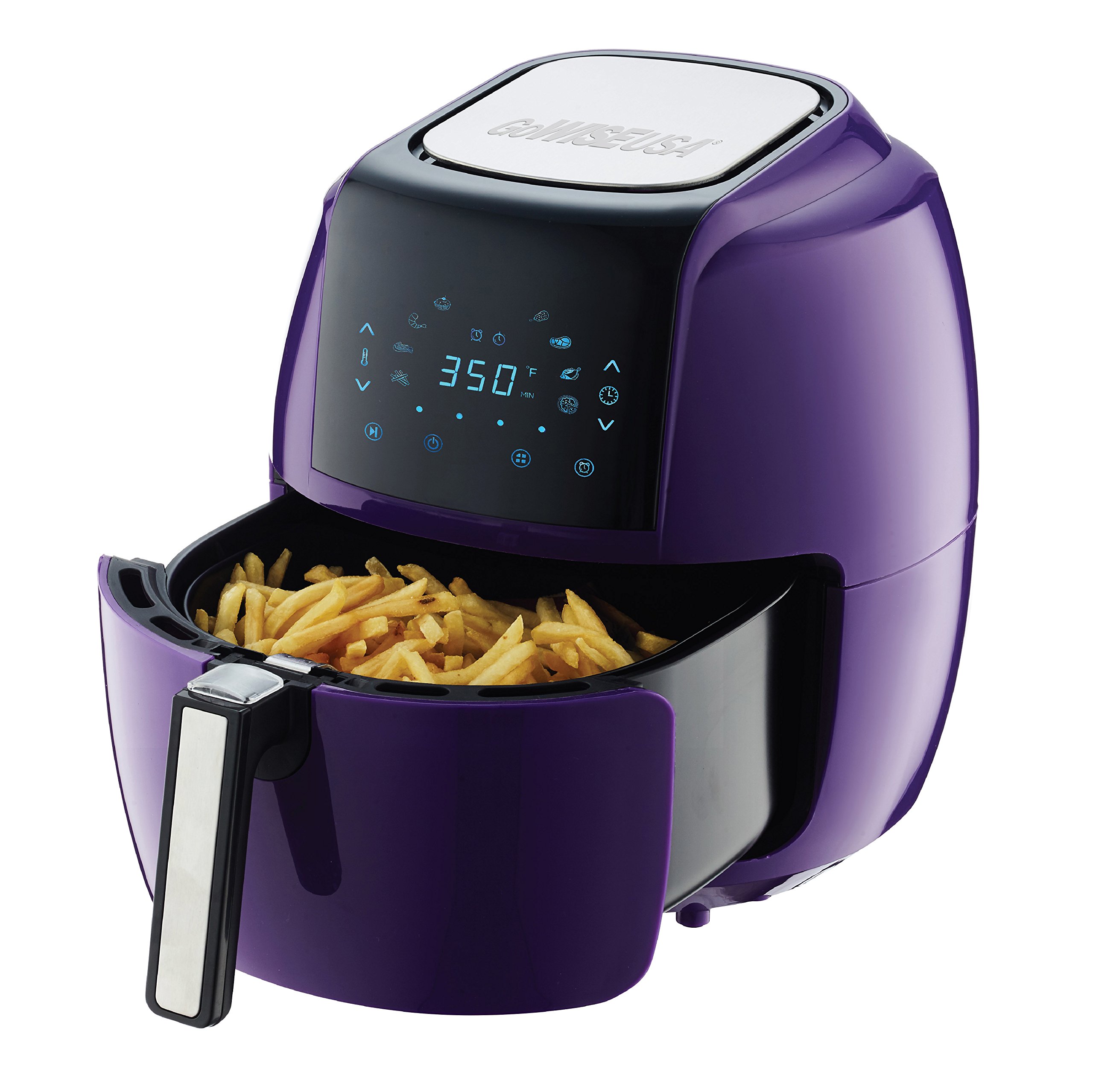 GoWISE USA 5.8Quart Programmable 8in1 Air Fryer XL + Recipe Book