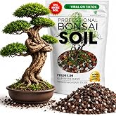 Professional Bonsai Soil Mix Ready to Use Extra Large 8.2 Quarts, Premium Potting Soil for Bonsai Trees, Fast Draining Blend Lava Limestone Pearock Calcined Clay Pinebark Indoor Outdoor Made in USA