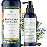 Tree To Tub Rosemary Water Spray for Hair Growth - Fermented Rice Water for Hair Growth Nature's Rosemary Hair Spray & Nourishing Scalp Care