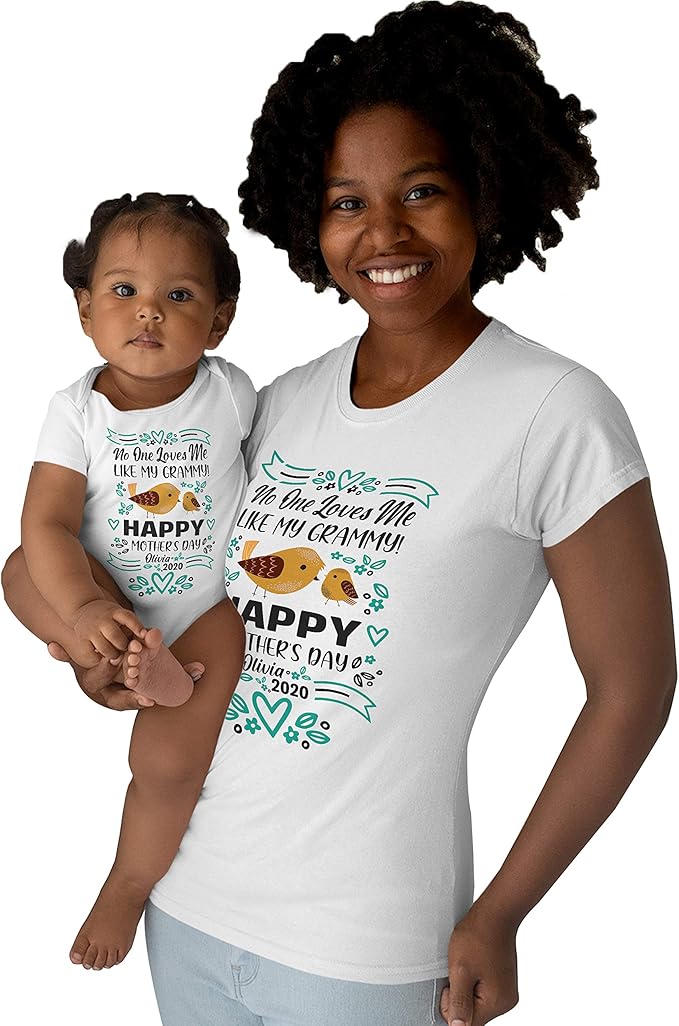 mom and baby matching onesies