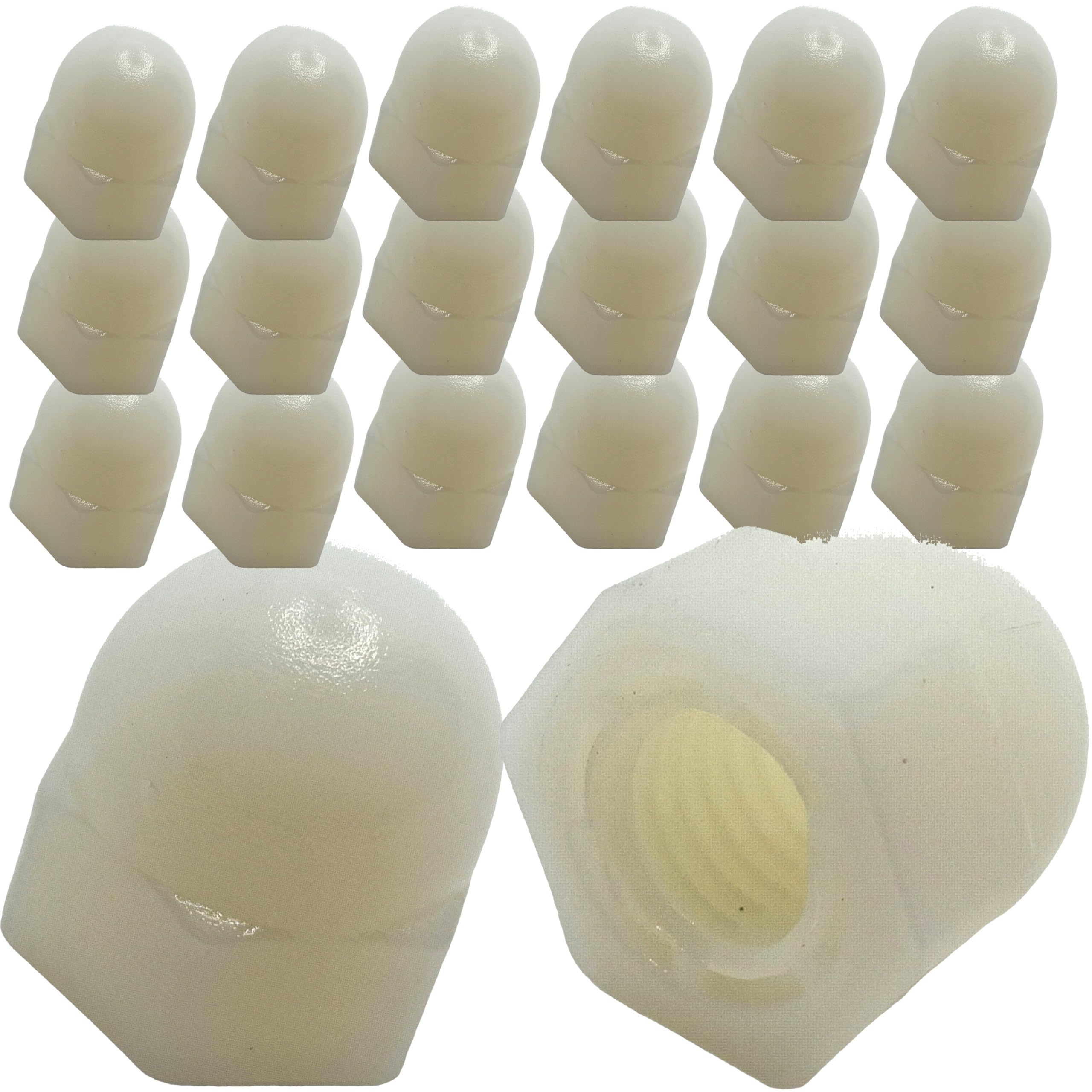 M8 Dome Nuts Nylon 66 material natural finish DIN 1587 (Pack of 20)