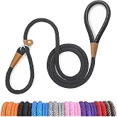 lynxking Dog Leash Slip Lead 5 6 8 FT Dog Training Leash Strong Heavy Duty Rope No Pull Training Lead Leashes for Dogs