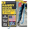 T&T Tools Heavy Duty Handy Hook – Portable 30 Inch with 3/8" Round Pump Hook End –Multipurpose Lifting and Pulling Tool for M