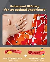 Jeracol 2Pcs Lymphatic Copper Rings Women Magnetic 7x Gauss Gift Box view 4