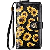 Coco Rossi Wallets for Women Multi Card Holder Wallet Clutch Wallet Card Holder Organizer Ladies Purse with Wrist strap Purse