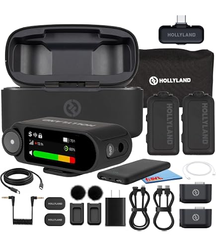 Amazon.com: Hollyland Lark MAX 2 Combo Wireless Microphone Bundle