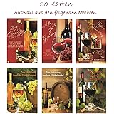 50 Geburtstagskarten Männer Sprüche Wein Cognac Bier Grußkarten