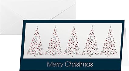 Biglietti Segnaposto Natalizi.Sigel Ds032 Biglietti Natalizi Incl Buste Business Greetings Impressione Rosso Argento Dl 10 10 Pz Amazon It Cancelleria E Prodotti Per Ufficio