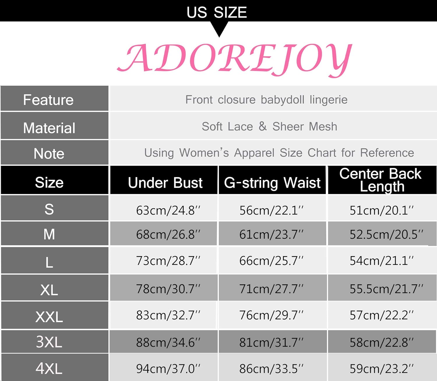 Lingerie for Women Front Closure Babydoll Lace Chemise V Neck Mesh Sleepwear at  Women’s Clothing store
