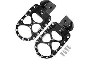 Kicofyee Motorcycle Foot Pegs - Dirt Bike Foot Rest For Sur Ron Light Bee S/X, Segway X260 X160, Talaria Sting MX3 MX4 - Black