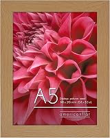 Americanflat A5 Photo Frame Dark Oak Engineered Wood Shatter Glass