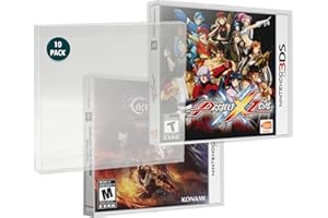 MALKO 10 PACK Video Game Protector Compatible with Nintendo 3DS Game Case | Clear Plastic Sleeve Cover