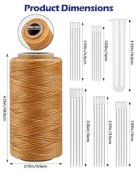 Leather Upholstery Sewing Waxed Thread: PLANTIONAL