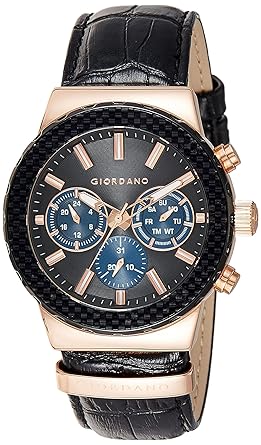 Giordano Analog Black Dial Mens Watch-1779-04