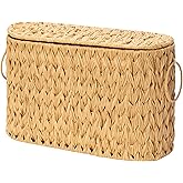 GRANNY SAYS Toilet Paper Storage Basket with Lid and Handle, Decorative Toilet Paper Holder, Waterproof Bathroom Organizers and Storage, Wicker Basket for Bathroom Storage