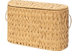 GRANNY SAYS Toilet Paper Storage Basket with Handle, Decorative Toilet Paper Holder, Waterproof Bathroom Organizers and Storage, Wicker Basket for Bathroom Storage