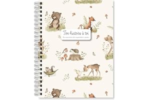 Livre de naissance Français pour Souvenirs - Journal pour première année Mémoire - Livre de bébé avec Illustrations de Qualit