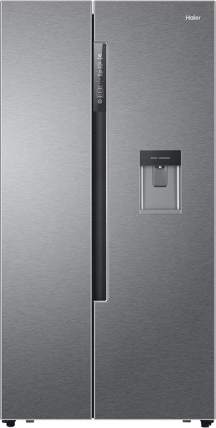 Haier HRF-522IG7 Side-by-Side / A++ / 179 cm / 332 kWh/Jahr / 331 L Kühlteil / 169 L Gefrierteil / Wasserspender / Eiswürfelbereiter / Festwasseranschluss / Total No Frost