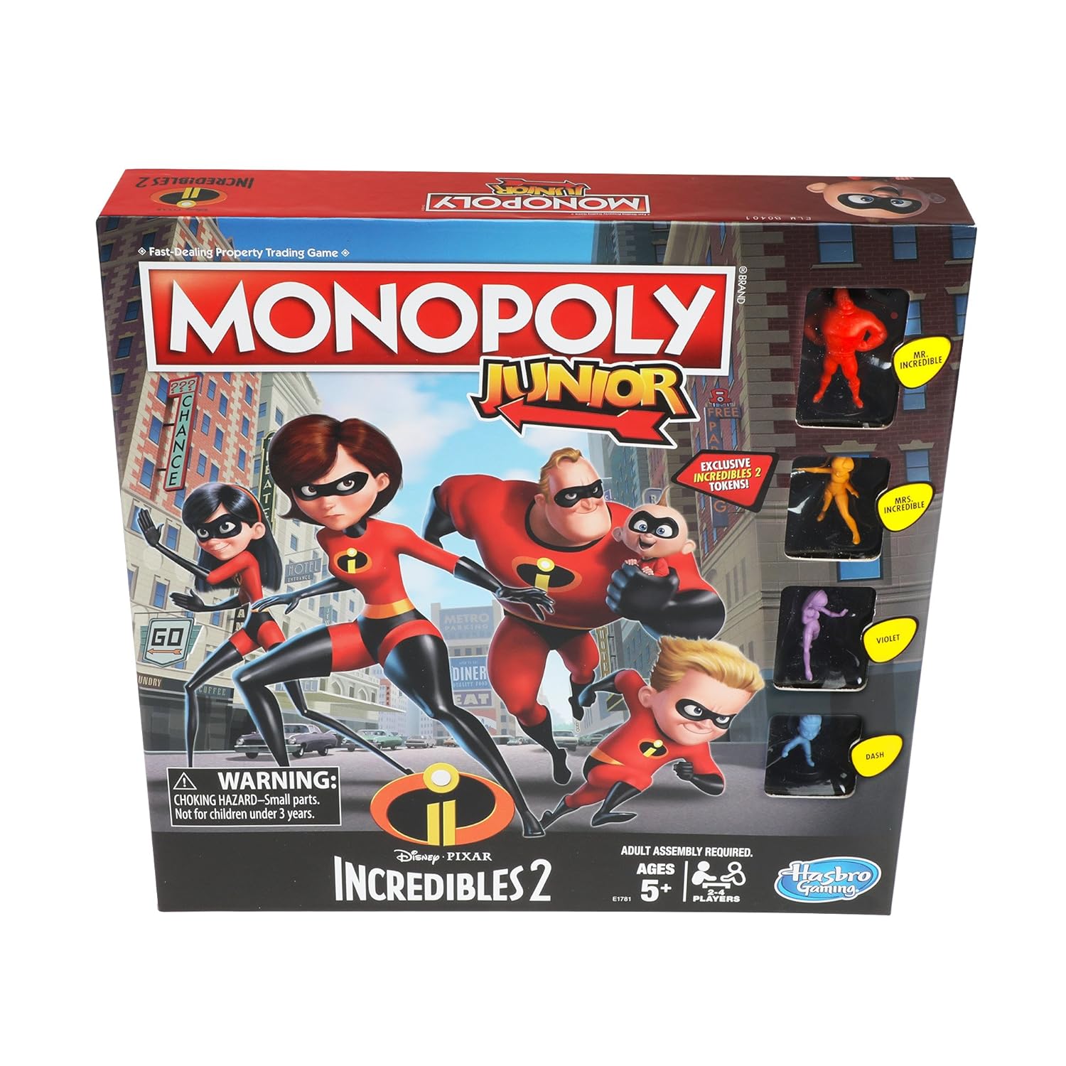 Monopoly Junior Game: Disney/Pixar Incredibles 2 Edition