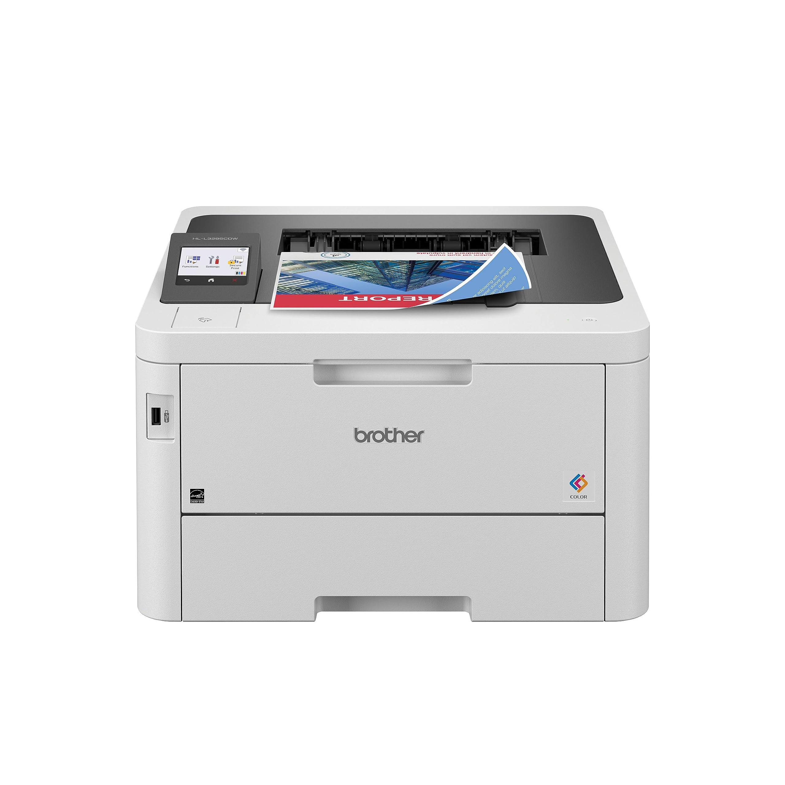 Brother HL-L3295CDW Wireless Compact Digital Color Printer with Laser Quality Output, Duplex, NFC, Mobile & Ethernet | Includes 2 Month Refresh Subscription Trial ¹, Amazon Dash Replenishment Ready