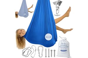 Bradoro Double Layer Reversible Sensory Swing | Outdoor and Indoor Swing for Kids and Adults Up to 260 lbs | Autism Cocoon Sw