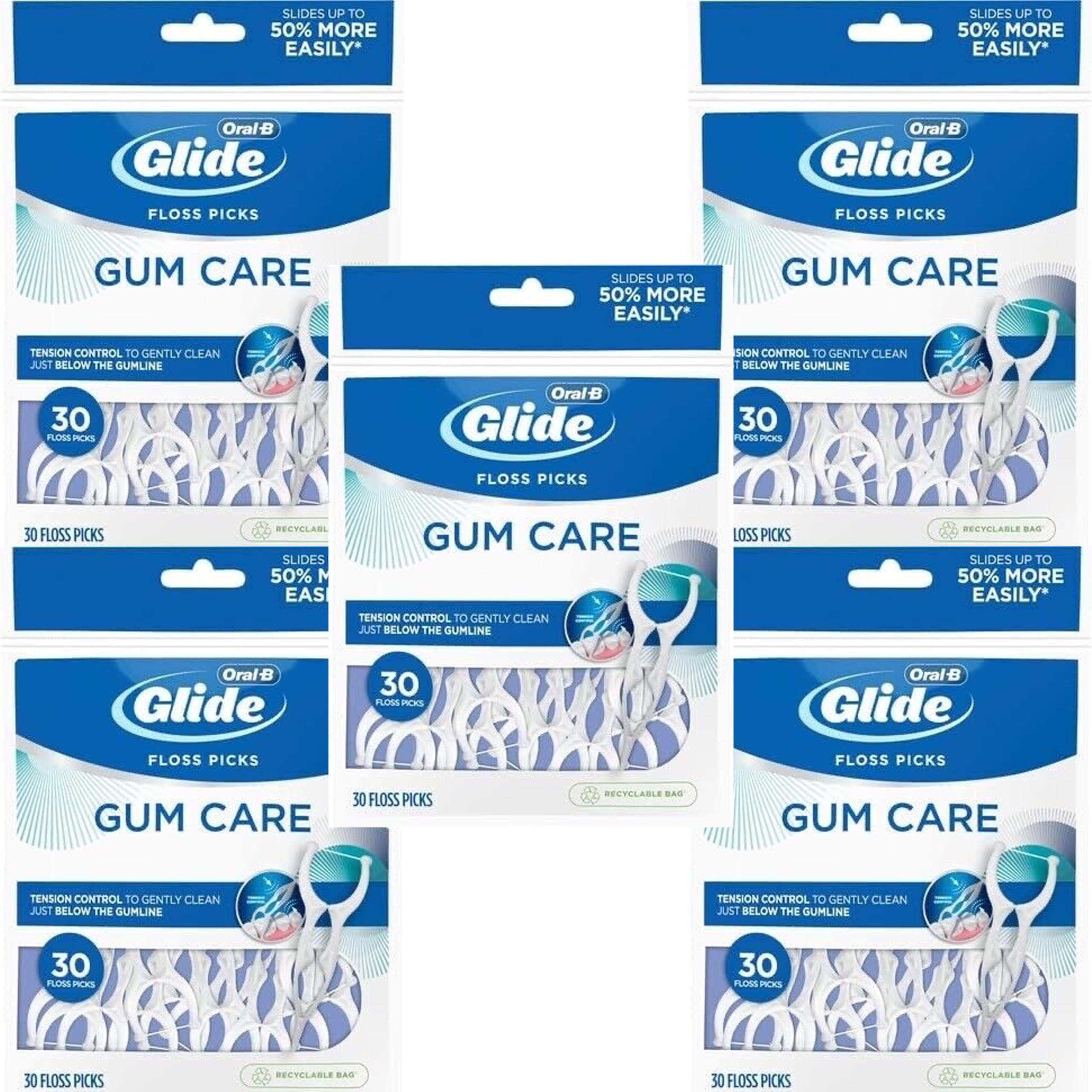 Photo 1 of Glide Pro-Health Advanced Floss Picks 30 Ea (Pack of 5)