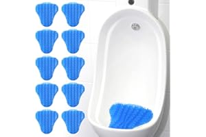 HOUSEABLES Urinal Screen Deodorizer, Urinal Screen, Urinal Deodorizer, Urinal Pads, Urinal Splash Guards, Urinal Cakes Deodorizer, Janitorial Deodorizers, Urinal Pee Pads, For Men Bathroom, Scented, 10 Pack