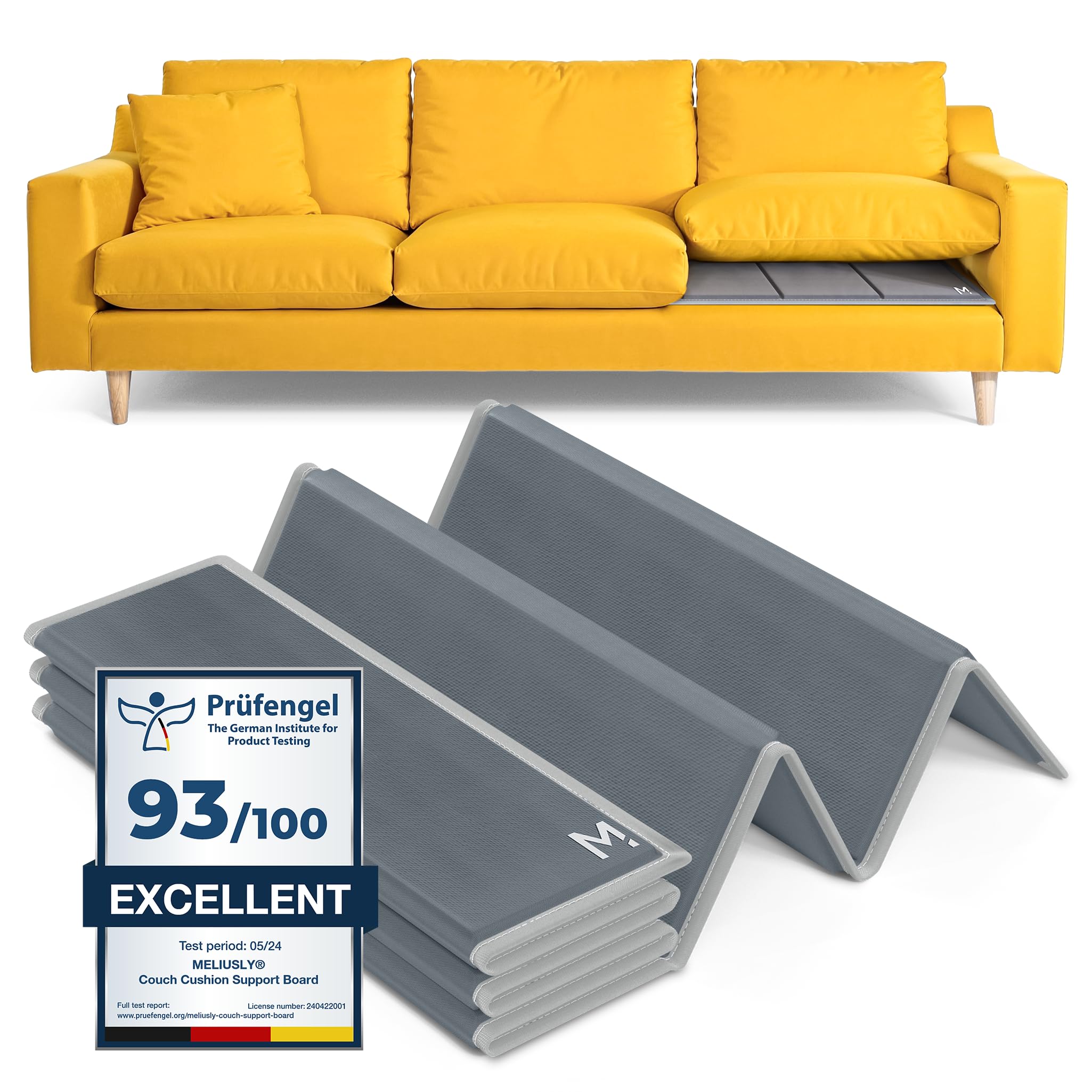 Photo 1 of Meliusly Heavy Duty Couch Cushion Support for Sagging Cushions (24x79) Reinforced Wood Sofa Cushion Support Board for Sagging Seat, Deep Couch Supporter for Under The Cushions, Loveseat Saver