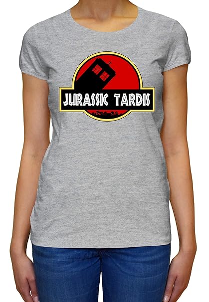 Jurassic Tardis Damen T-Shirt