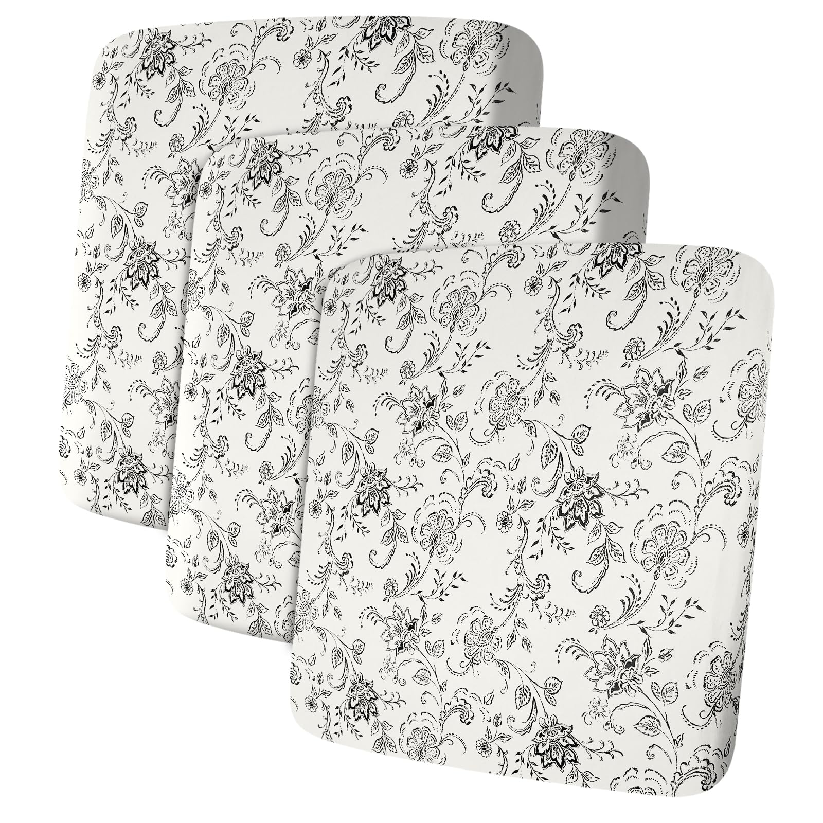 ANARACHON Leather Look Couch Cushion Covers Sofa Seat Slipcovers Sets Couches Furniture Protector for Sectional Armchair Loveseat Pets Kids Stretch Spandex Fabric (3 Cushion Sofa, Beige 02Flower) Image