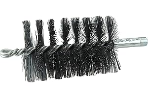 Weiler 44135 3" Single Spiral Flue Brush, .012 Steel Fill, Made in The USA
