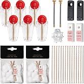 Lighter Flints and Wicks Repair Kit - 5 Carded (30 Flints), 15 Wicks, 2 Cotton Refills, 2 Springs, 2 Rubber &amp; 2 Felt Pads - Complete Maintenance Set &amp; Replacement Parts for Vintage Kerosene Lighters