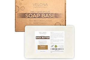 velona 5 LB - Shea Butter - Melt and Pour Soap Base SLS/SLES free | Natural Bars for The Best Result for Soap-Making