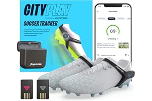 CITYPLAY Smart Soccer Tracker for Cleats by Playermaker, Track 25+ Technical & Physical Metrics, 12 Month Access to CITYPLAY Soccer Training App Included, Advanced Than GPS